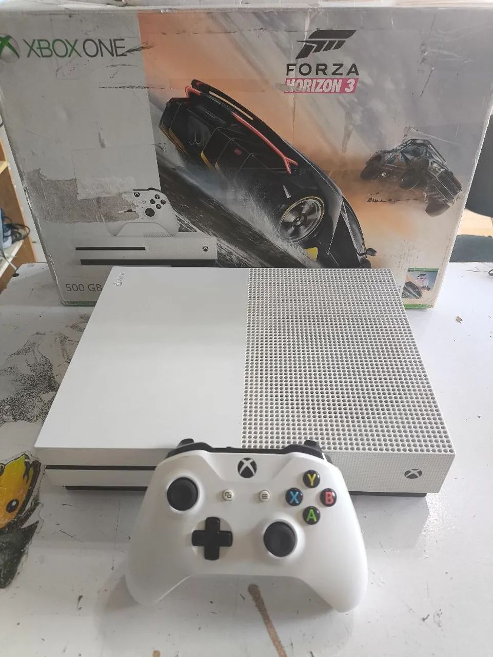 Xbox one s 500 gigas na caixa !