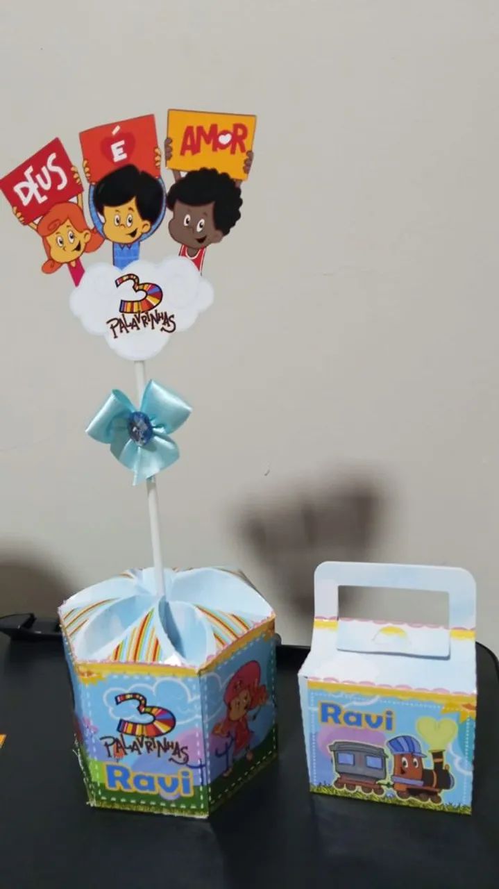 Caixinhas Personalizadas e Topo de Bolo - Qualquer Tema - Foto 4