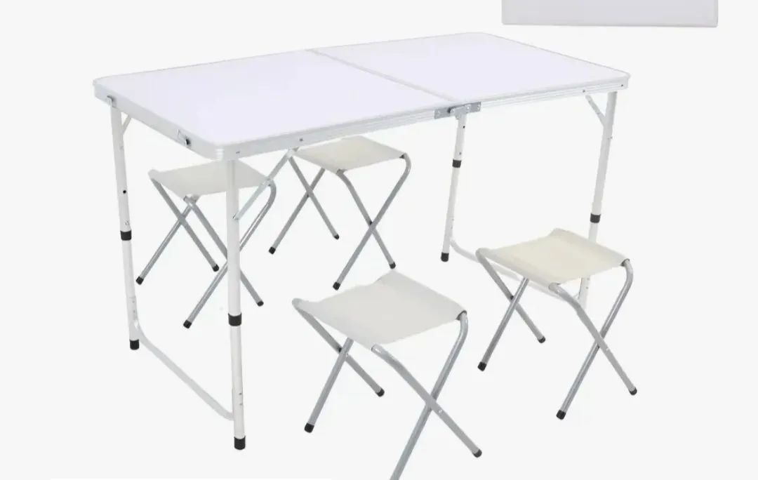 Conjunto mesa dobravel com 4 bancos IDEAL 