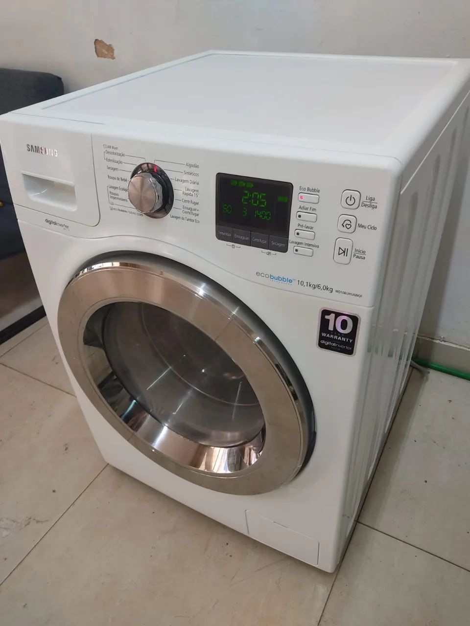Máquina de lava e seca - SAMSUNG 10kg/6kg