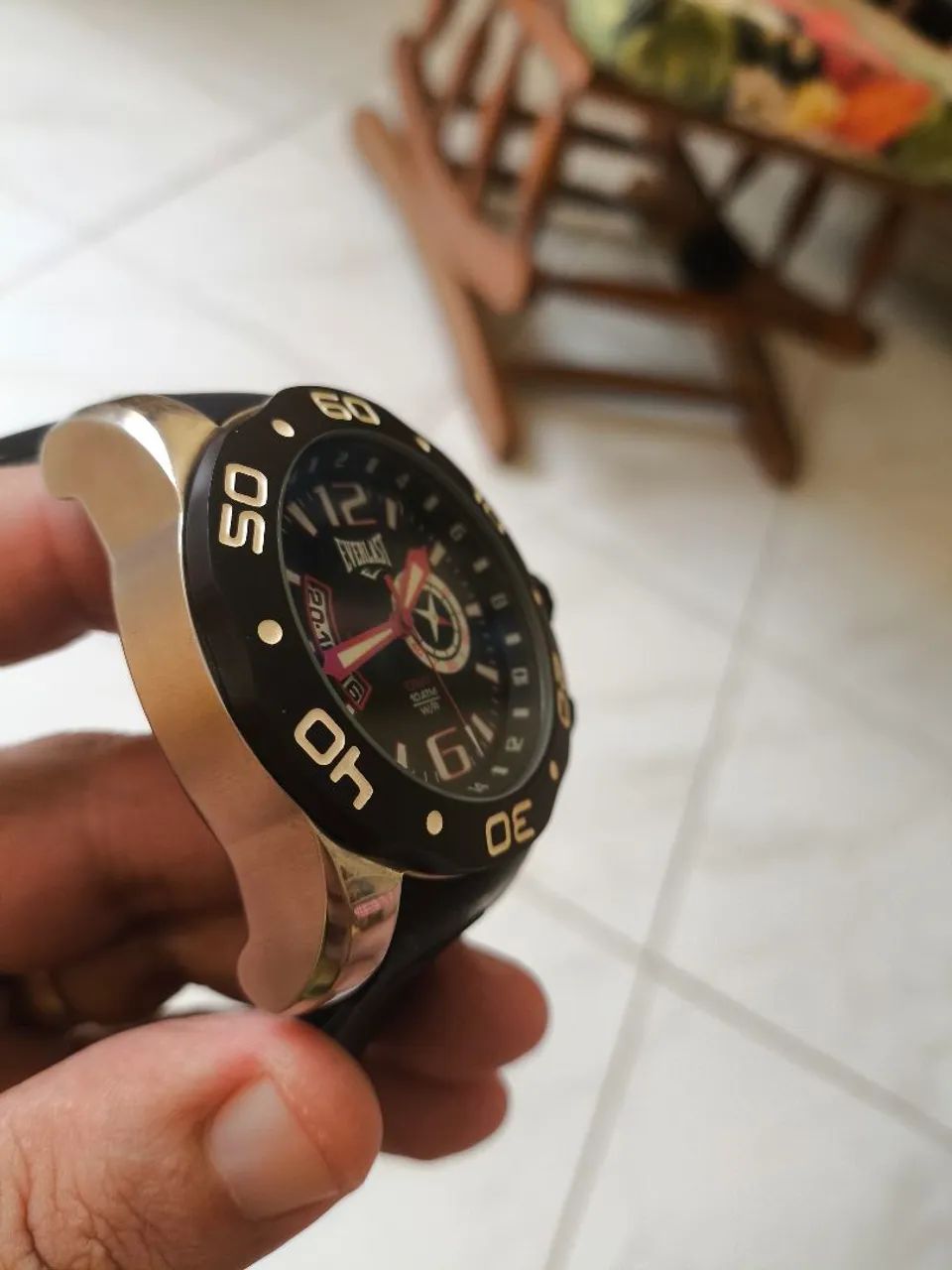 Relógio Everlast GMT 100metros Oversized - Foto 3
