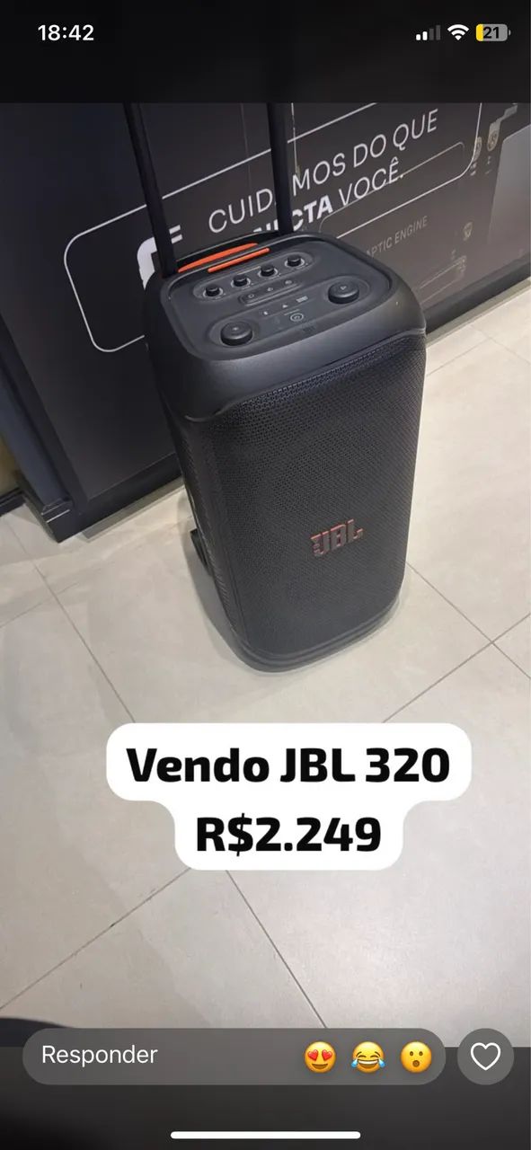 JBL PARTYBOX 320 - Preta - Seminova