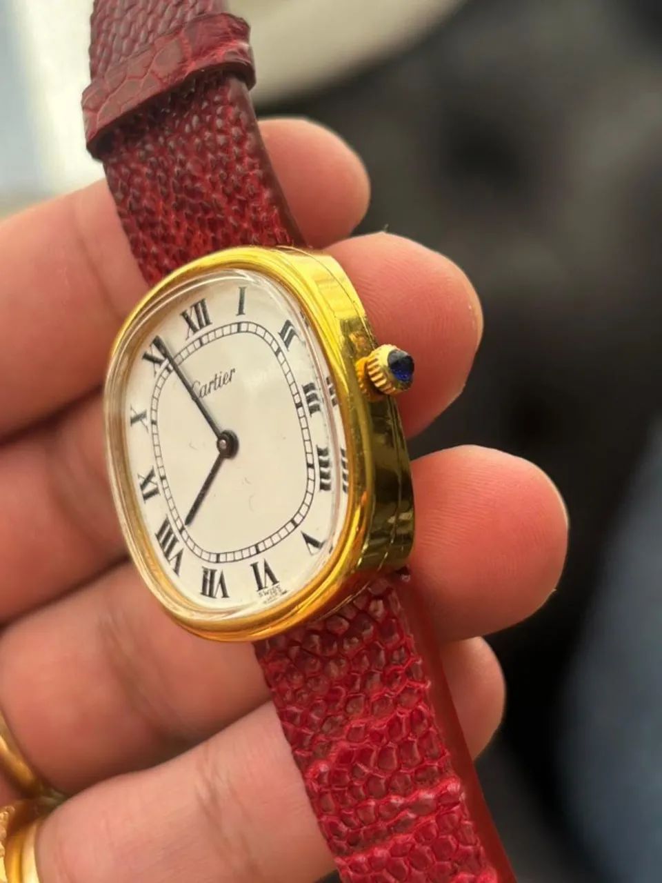 Relógio Cartier Original 33mm Plaque ouro - Foto 3