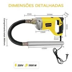 Vibrador De Concreto Manual Bomvink 1500w 110v 1