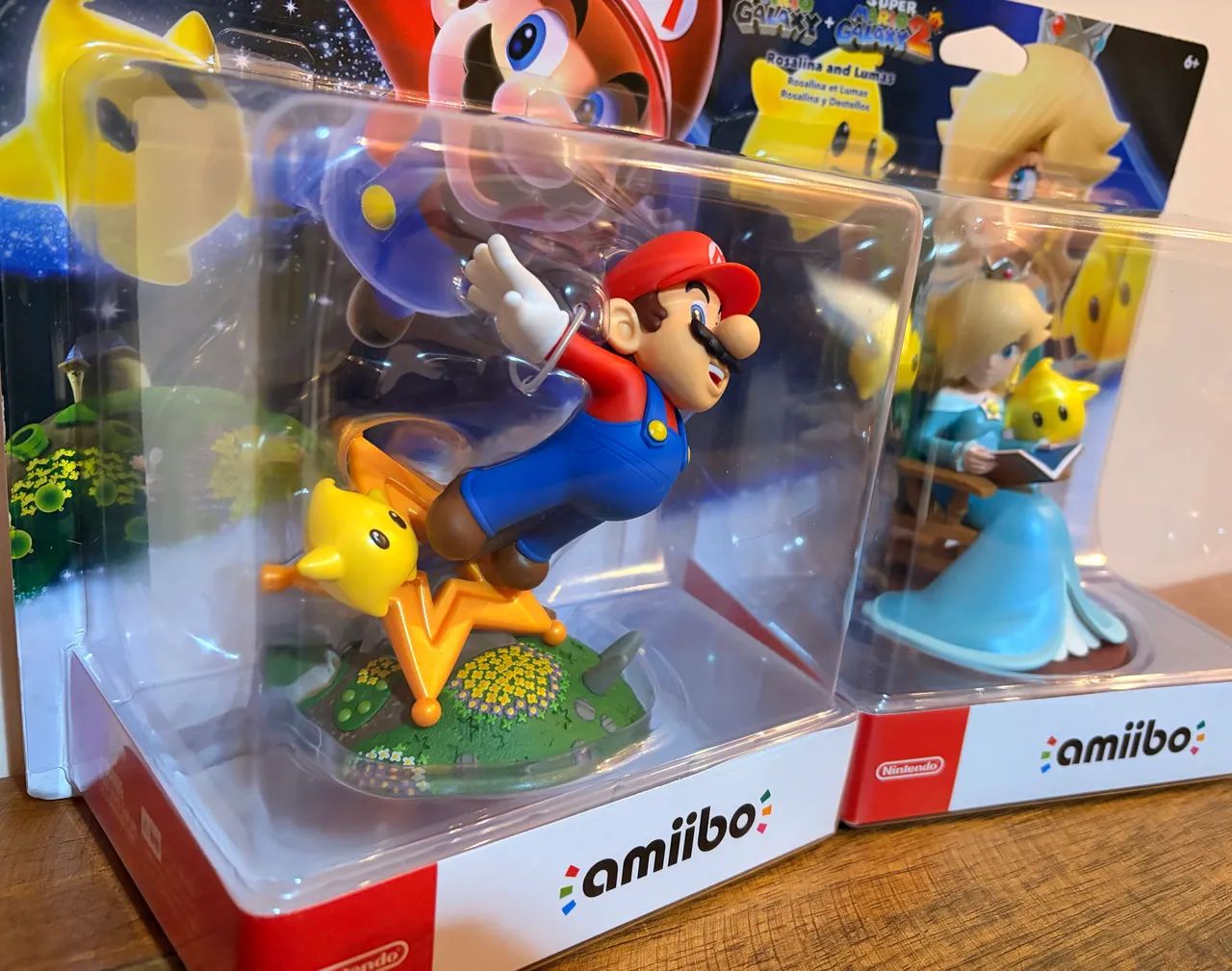 Amiibo Mario Luma e Rosalina Luma Kit 2 Amiibos Super Mario Galaxy - Foto 3