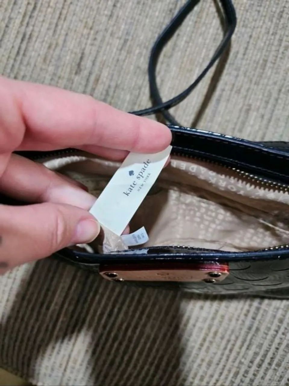 Bolsa kate spade envernizada preta - Foto 2