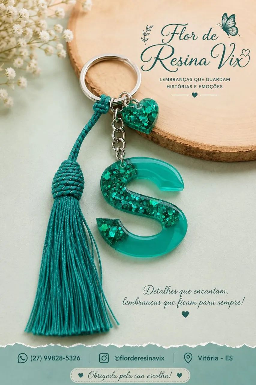 Chaveiros Personalizados em Resina