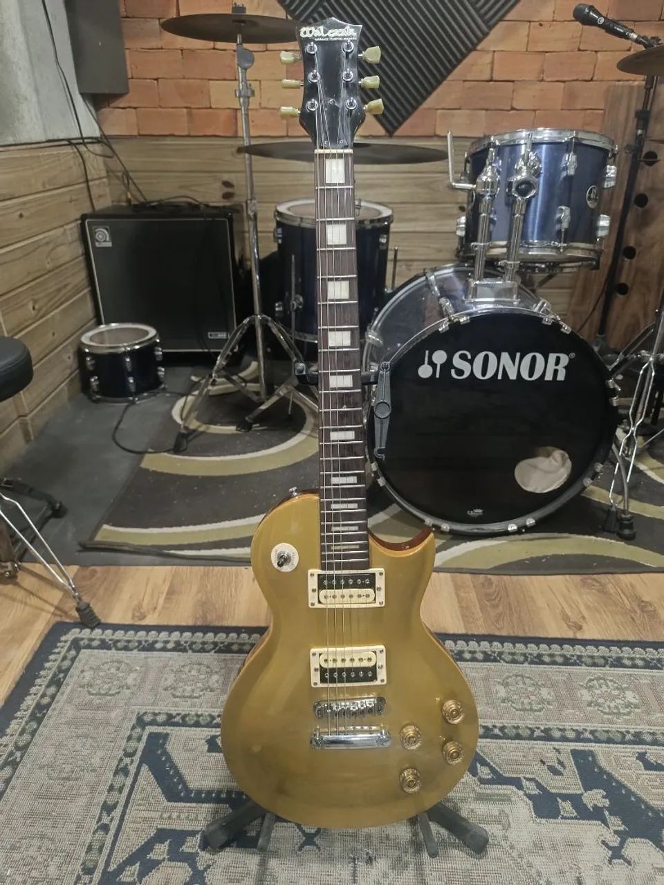 Walczak Lespaul Goldtop com Case e Upgrades  - Foto 2