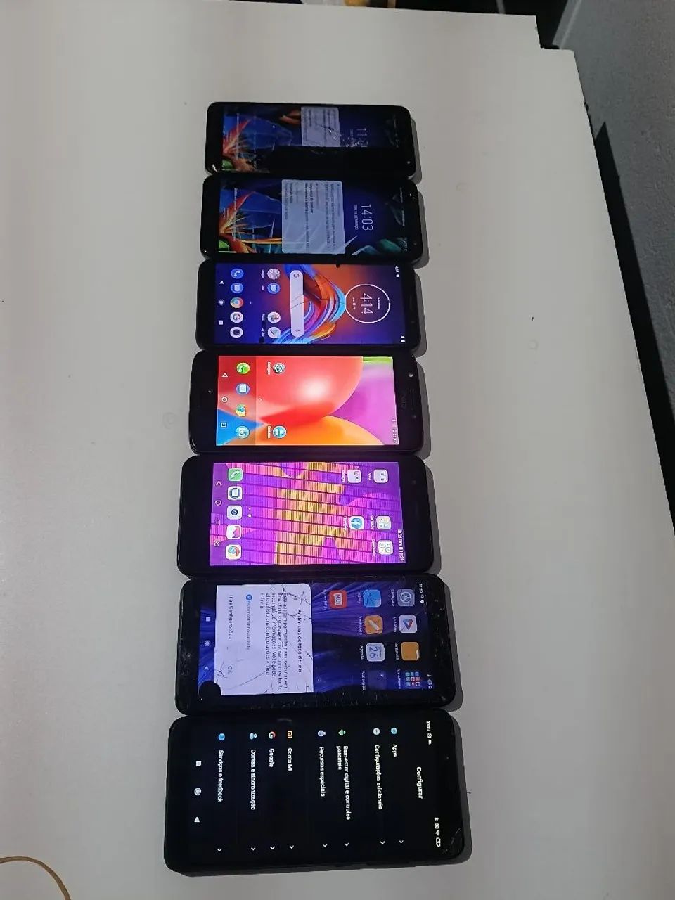 Lote de Celular usado com tela trincada 