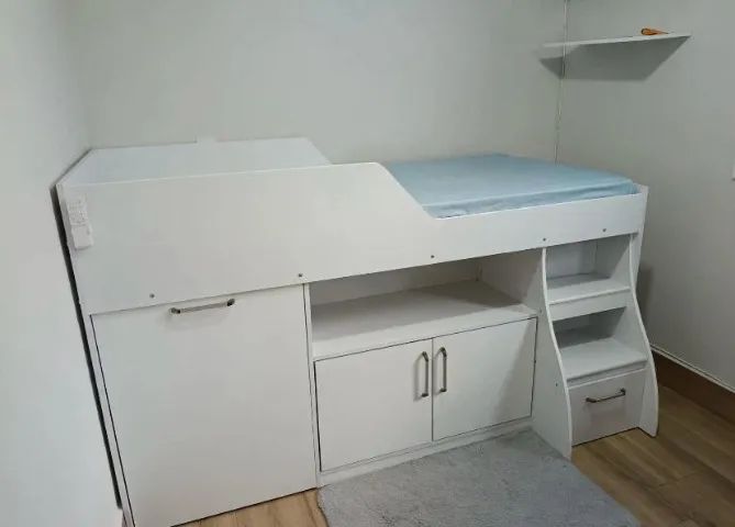 Cama de solteiro com escrivaninha - Foto 4