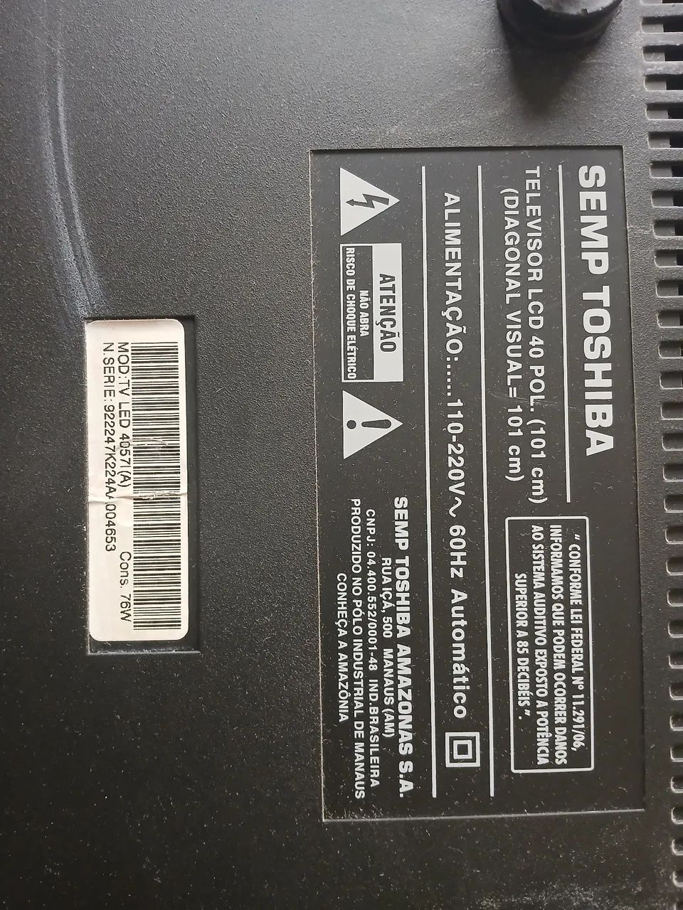 Vendo TV STI com 3 listas na imagem 40" - Foto 3