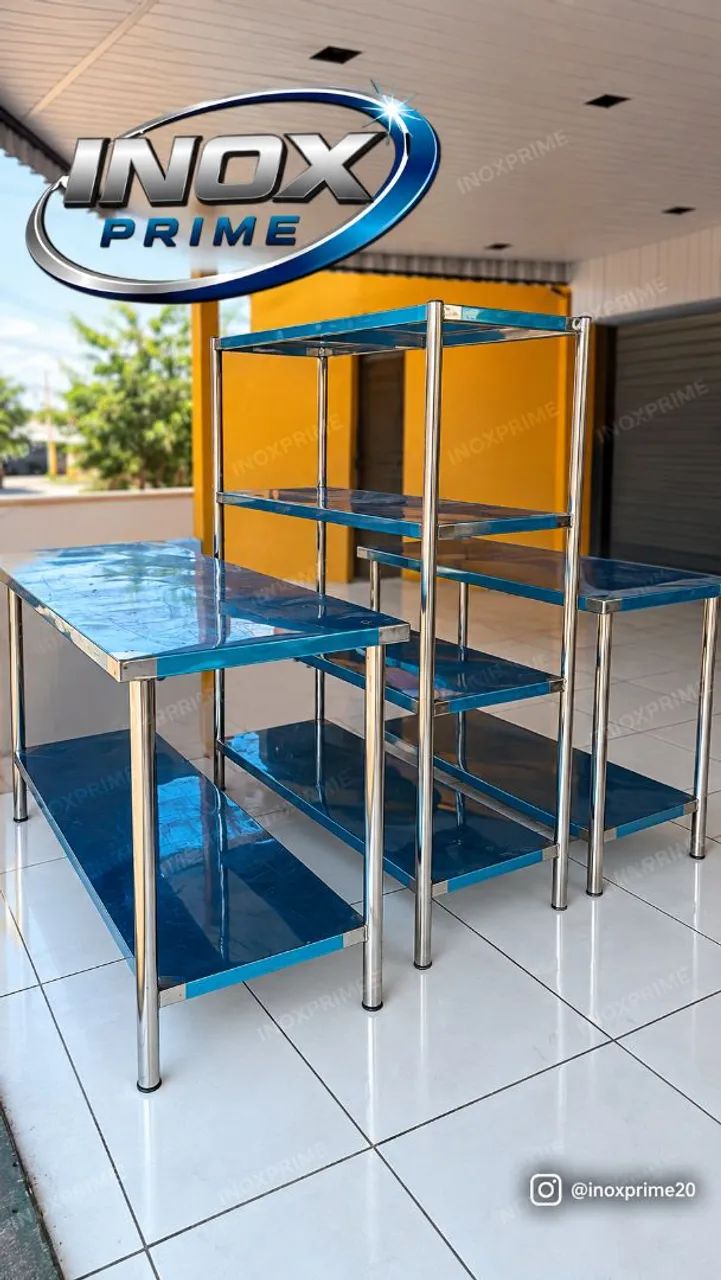 Mesas em inox a pronta entrega