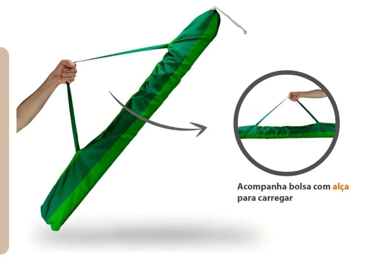 Guarda sol 2m alumínio mor - Foto 5