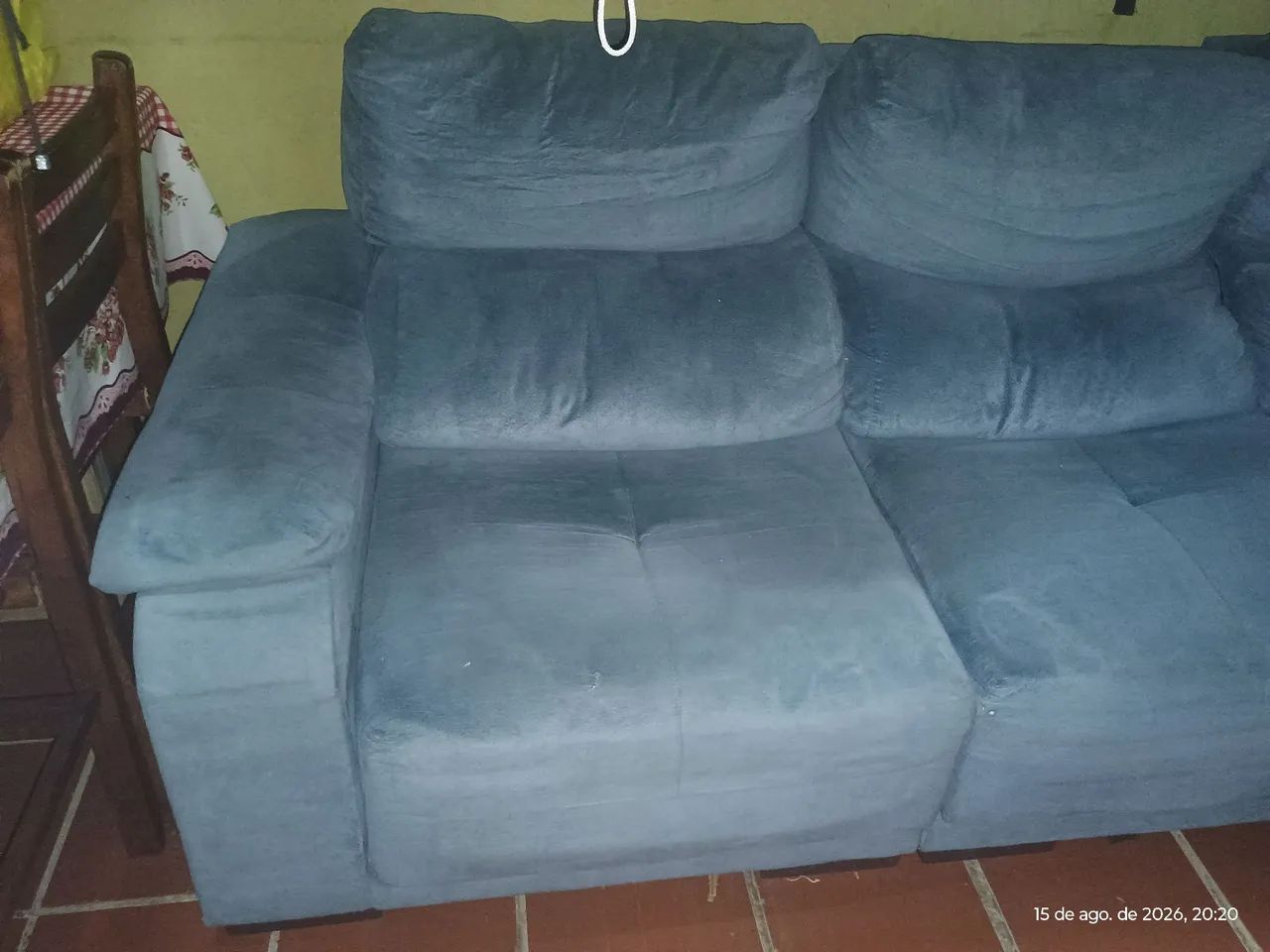 Vendo Sofá retrátil e reclinável 2,50x1,00 - Foto 2