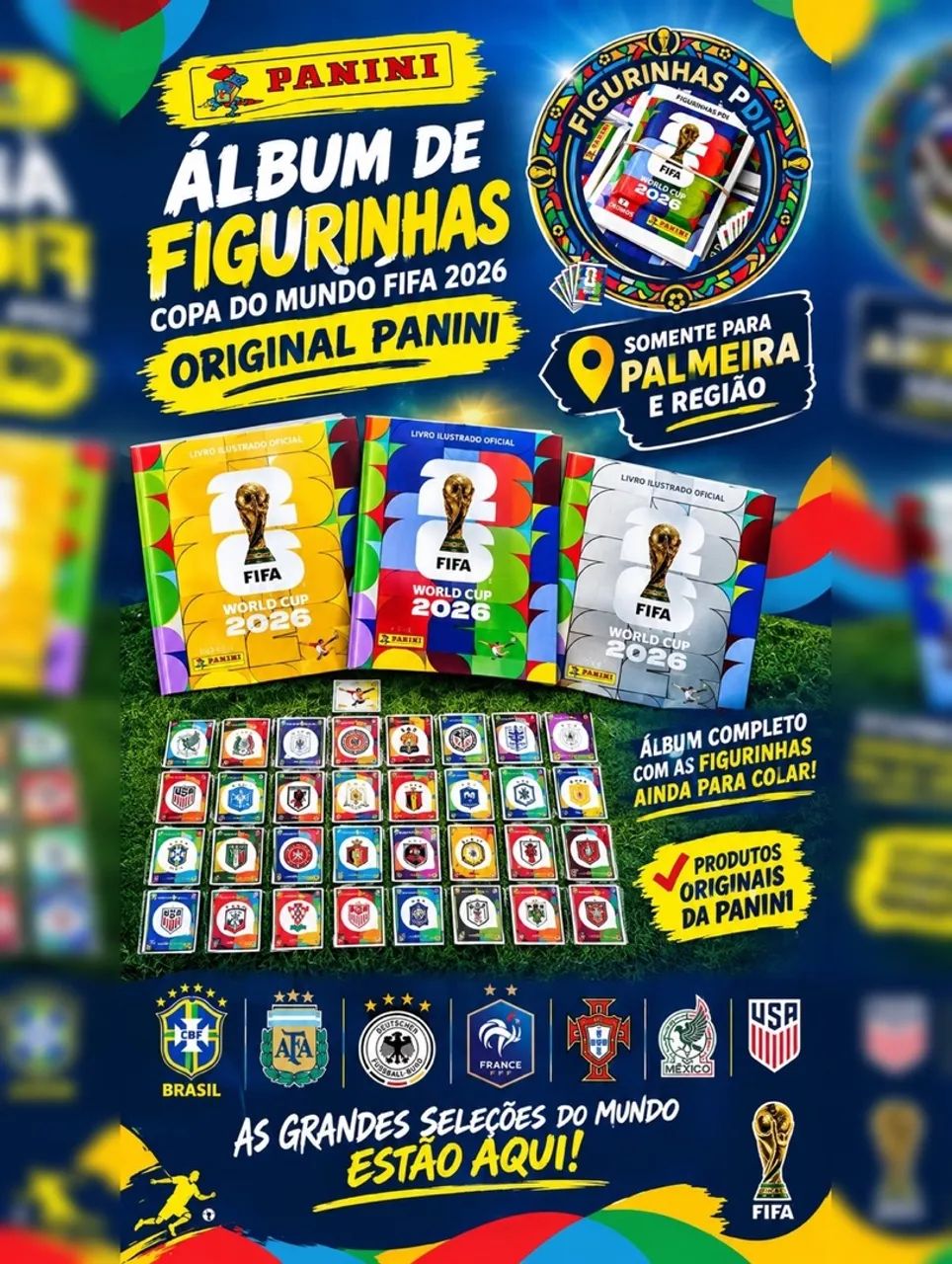 Álbum Copa do Mundo 2026 - Completo com figurinhas para colar - Foto 3