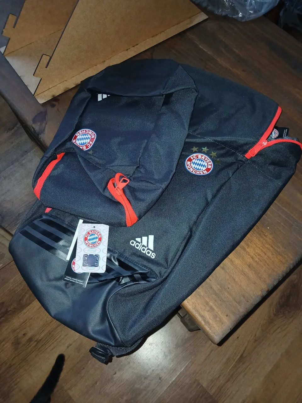 conjunto mochila e porta chuteiras