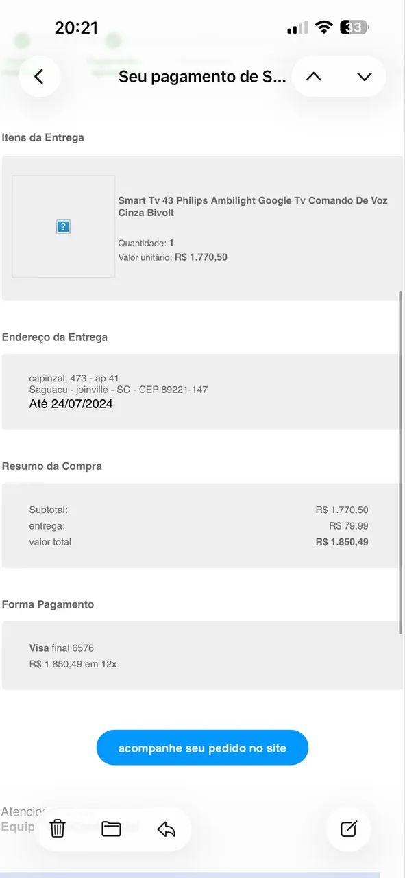 Smart Tv 43 Philips Ambilight Google Tv Comando De Voz Cinza Bivolt - Foto 4