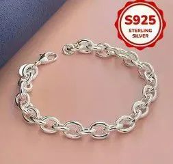 Pulseira de clavícula em prata 925 - Foto 2