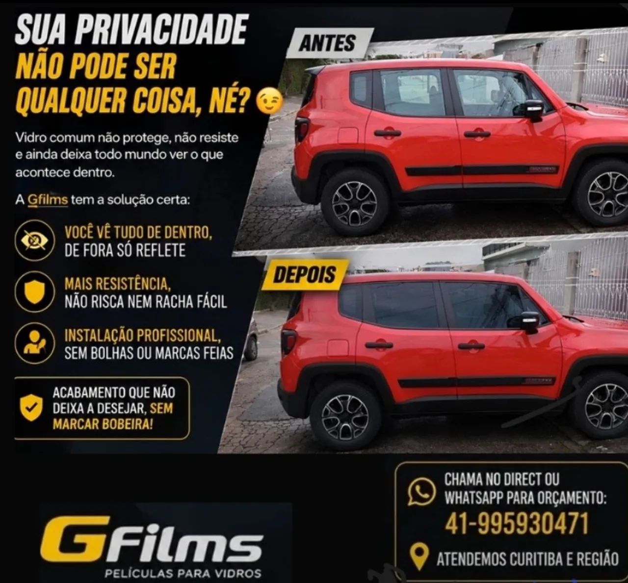 Aplicação de insulfilm