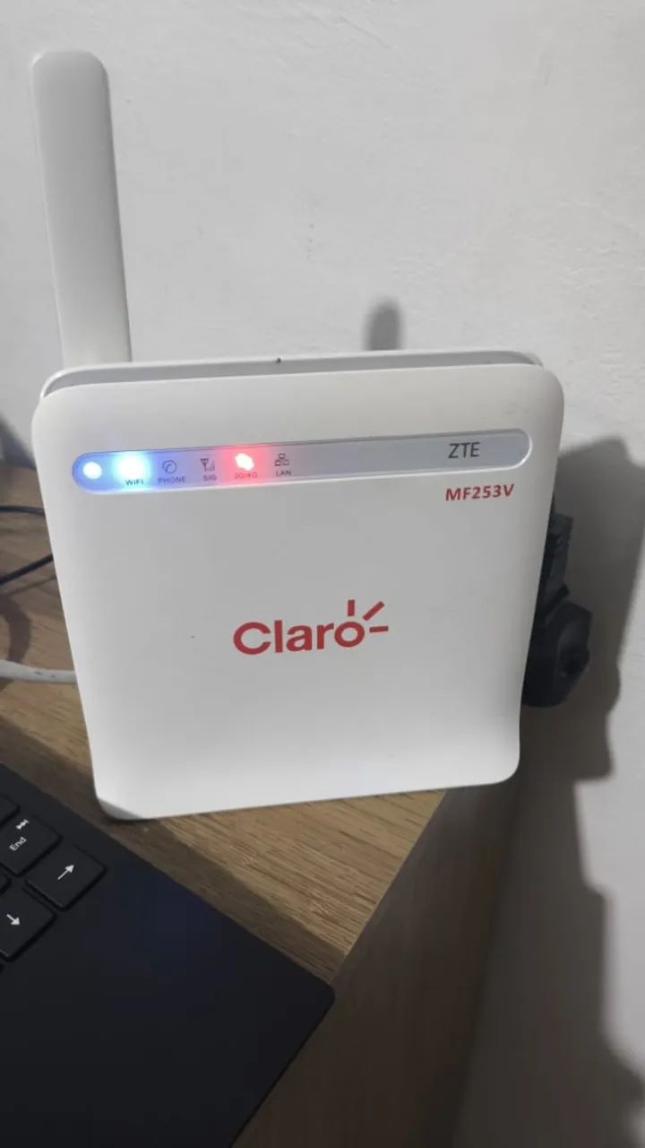 Modem Roteador Vitrini 3g 4g Zte Mf253v Chip Claro - Foto 3