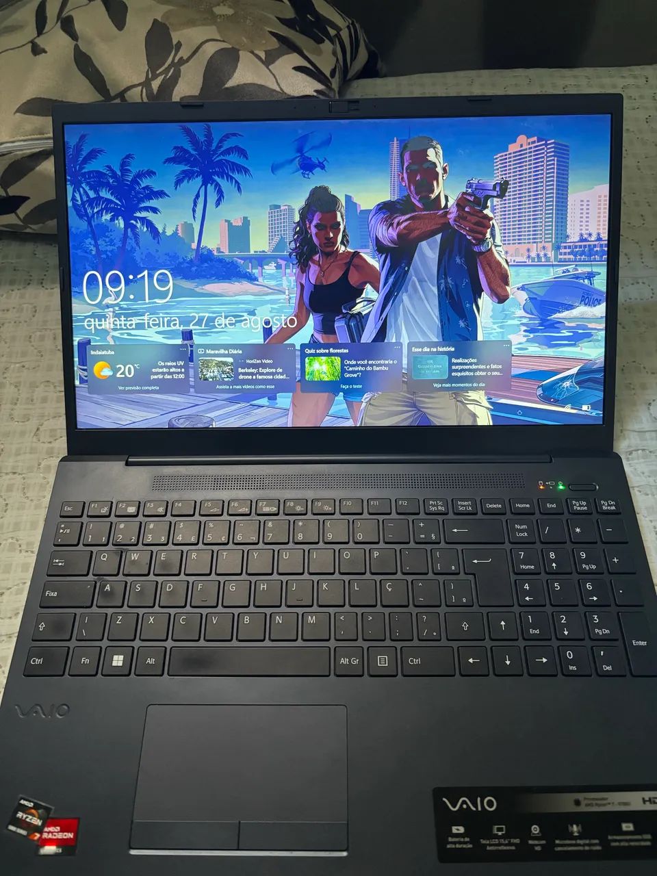 Notebook VAIO® FE15 AMD® Ryzen 7- 5700U Linux 16GB RAM  512SSD - Cinza Grafite - Foto 3
