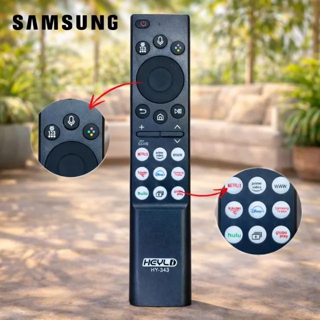 Controle Remoto Smart Tv Compativel Samsung 4k Voz