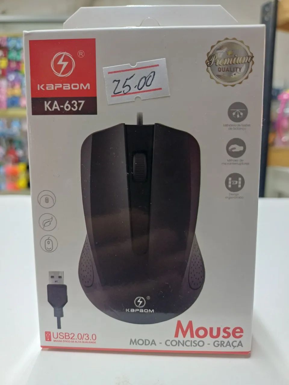 Mouse com Fio Kapbom KA-637