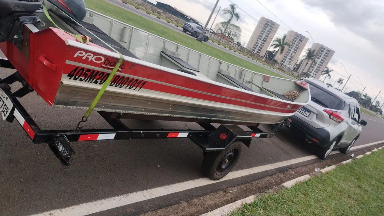  Conjunto completo barco motor e carreta  - Foto 4