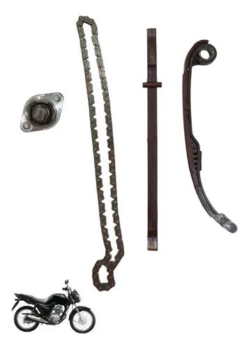 Kit Guia Tencionador E Corrente De Comando Cg Fan 125i 2016