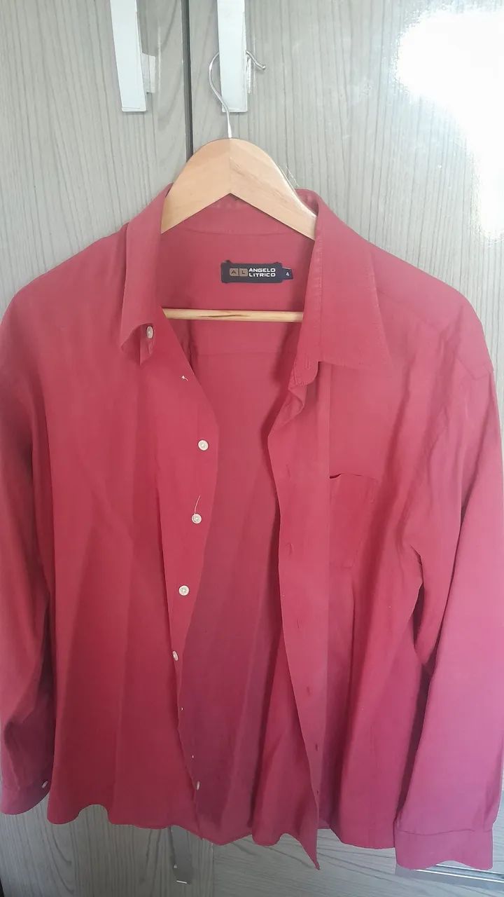 Camisa social vermelha  - Foto 2