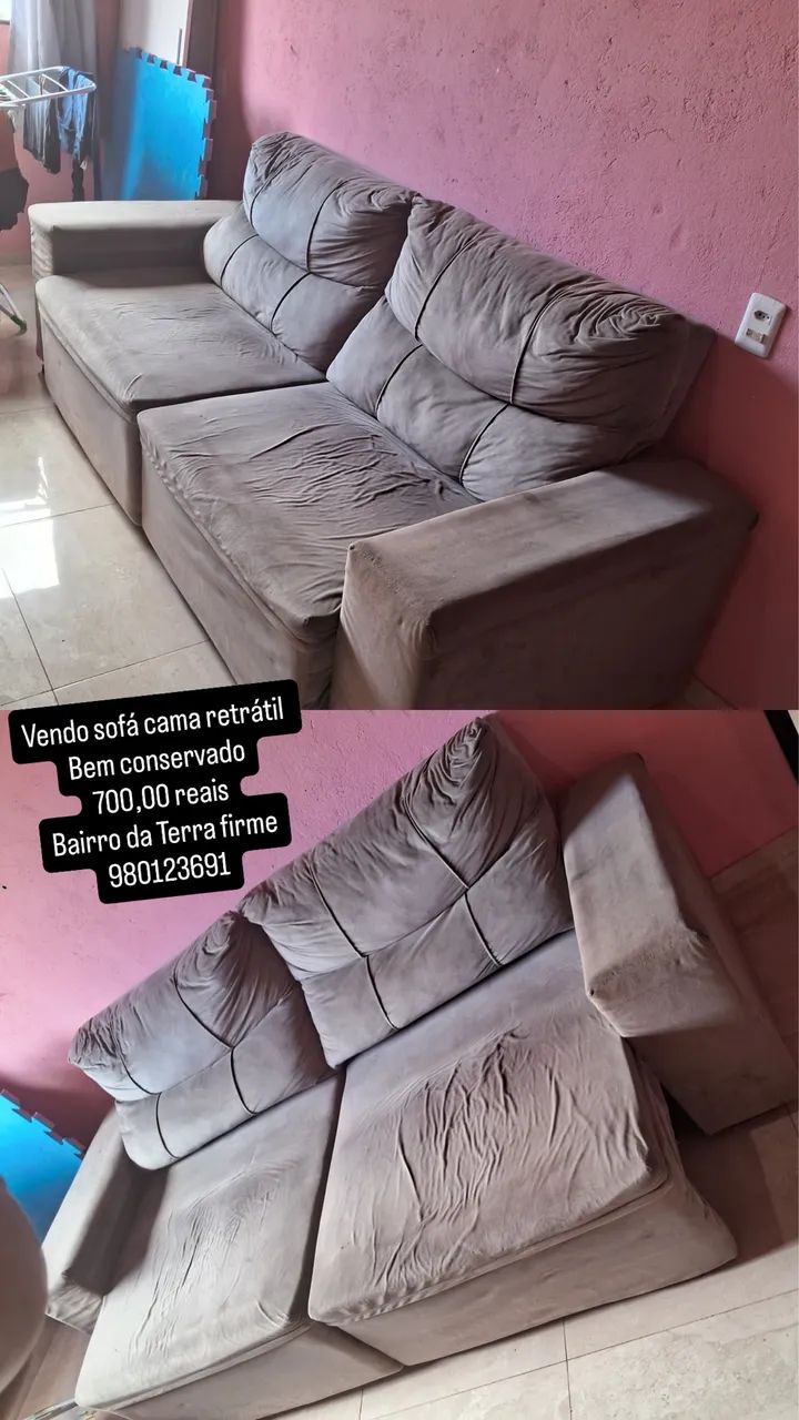 Sofá cama retrátil 
