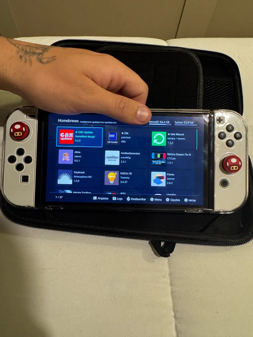 Nintendo switch oled DESBLOQUEADO - Foto 4