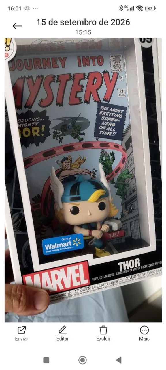 Funko pop Thor caixa acrílico  - Foto 4