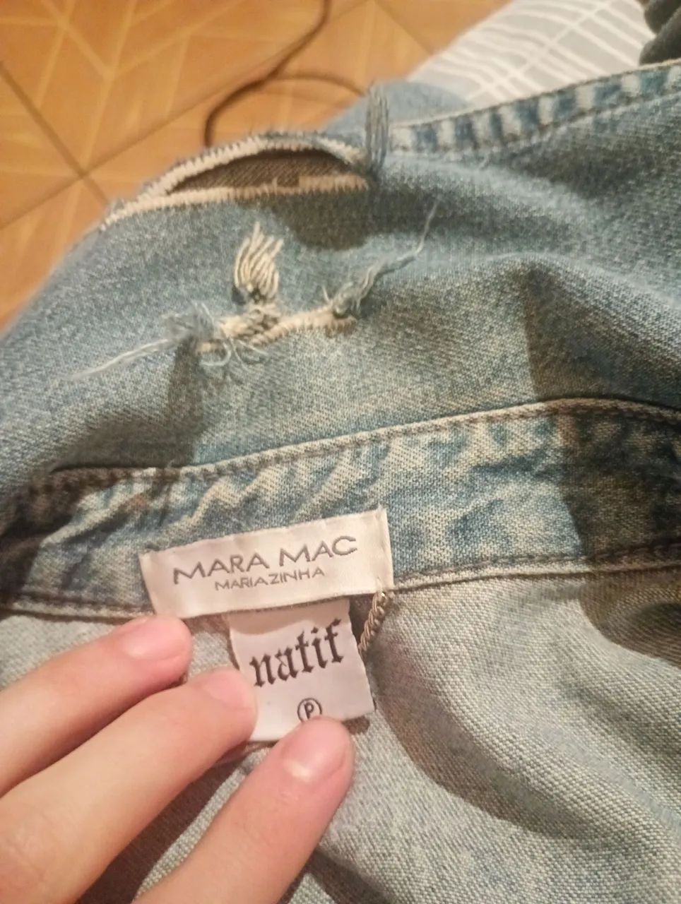 Sobretudo jeans feminino  - Foto 4