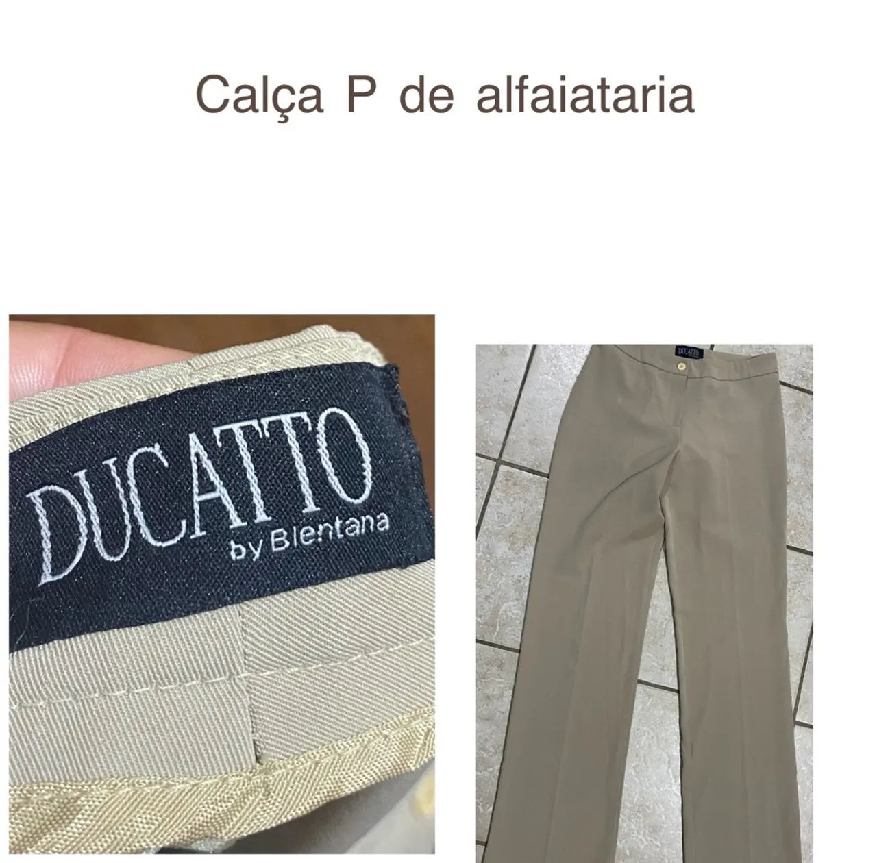 Calça de alfaiataria P 