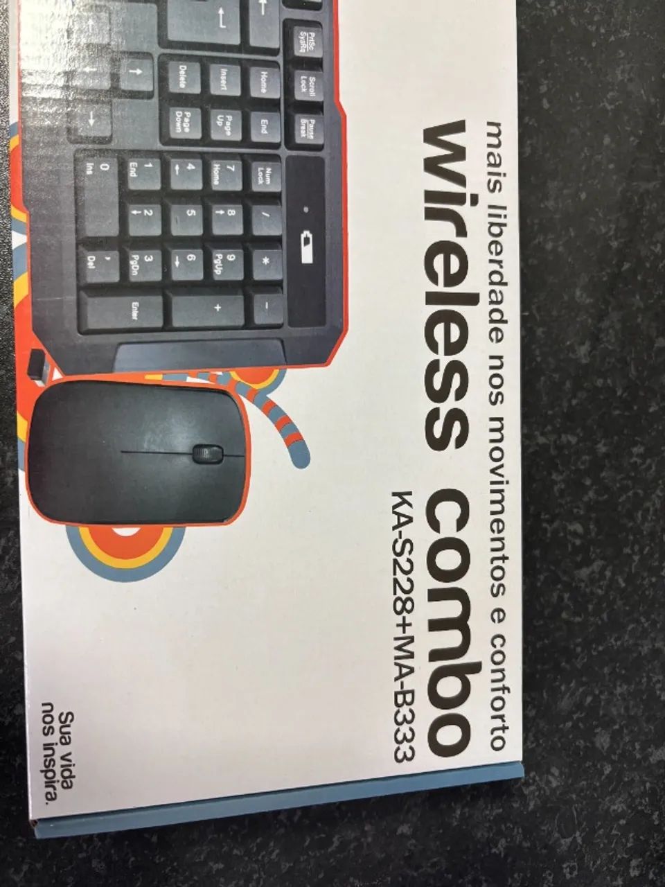KIT Teclado e Mouse sem fio KMEX KA-S228 + MA-B33 - Foto 2