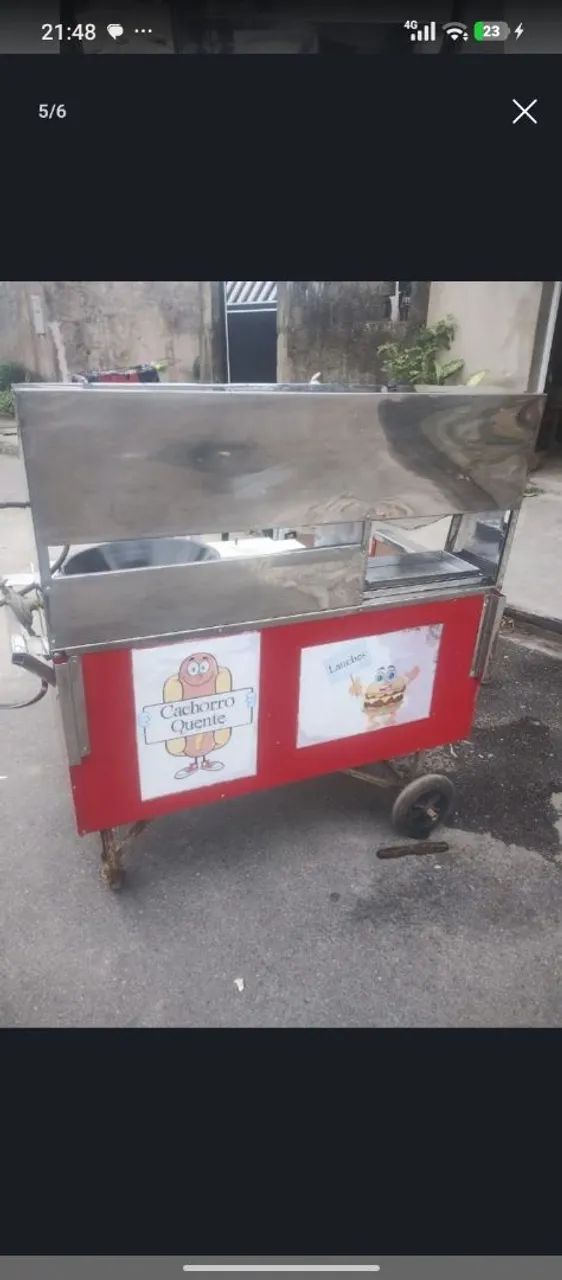 carrinho de lanche e hot dog  - Foto 2