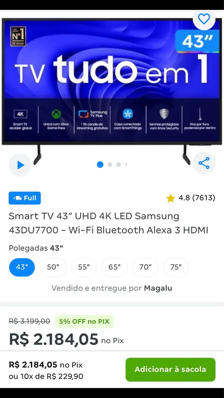 Smart TV 43? UHD LED Samsung  - Foto 2