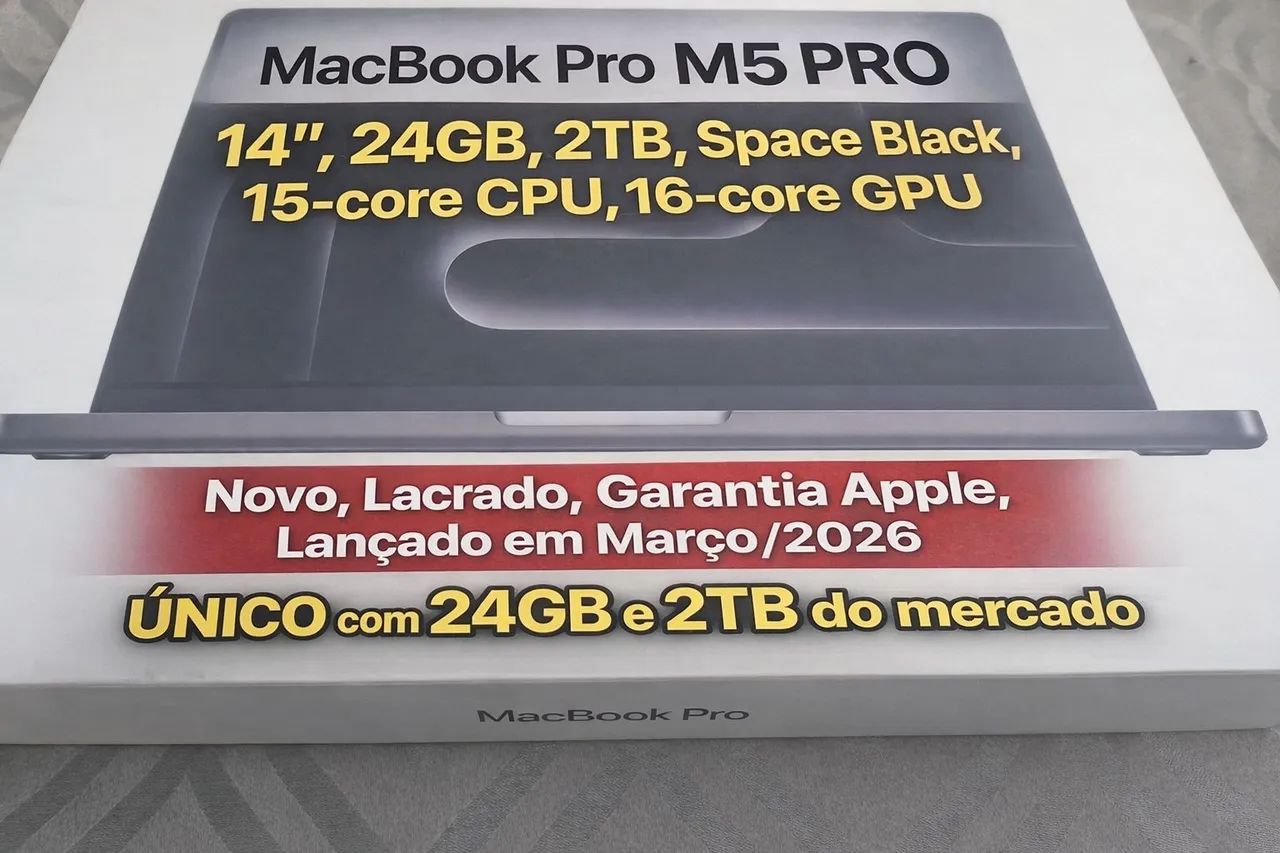 MacBook Pro 14インチ M5 / 24GB / 2TB / Apple 14' Macbook Pro M5 10-core 24gb Ram 2tb Ssd | Parcelamento