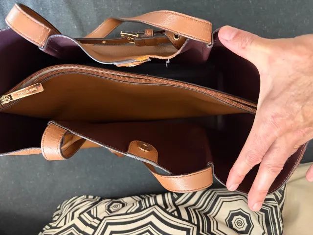 Bolsa original Michael Kors - Marrom - Usada - Foto 5