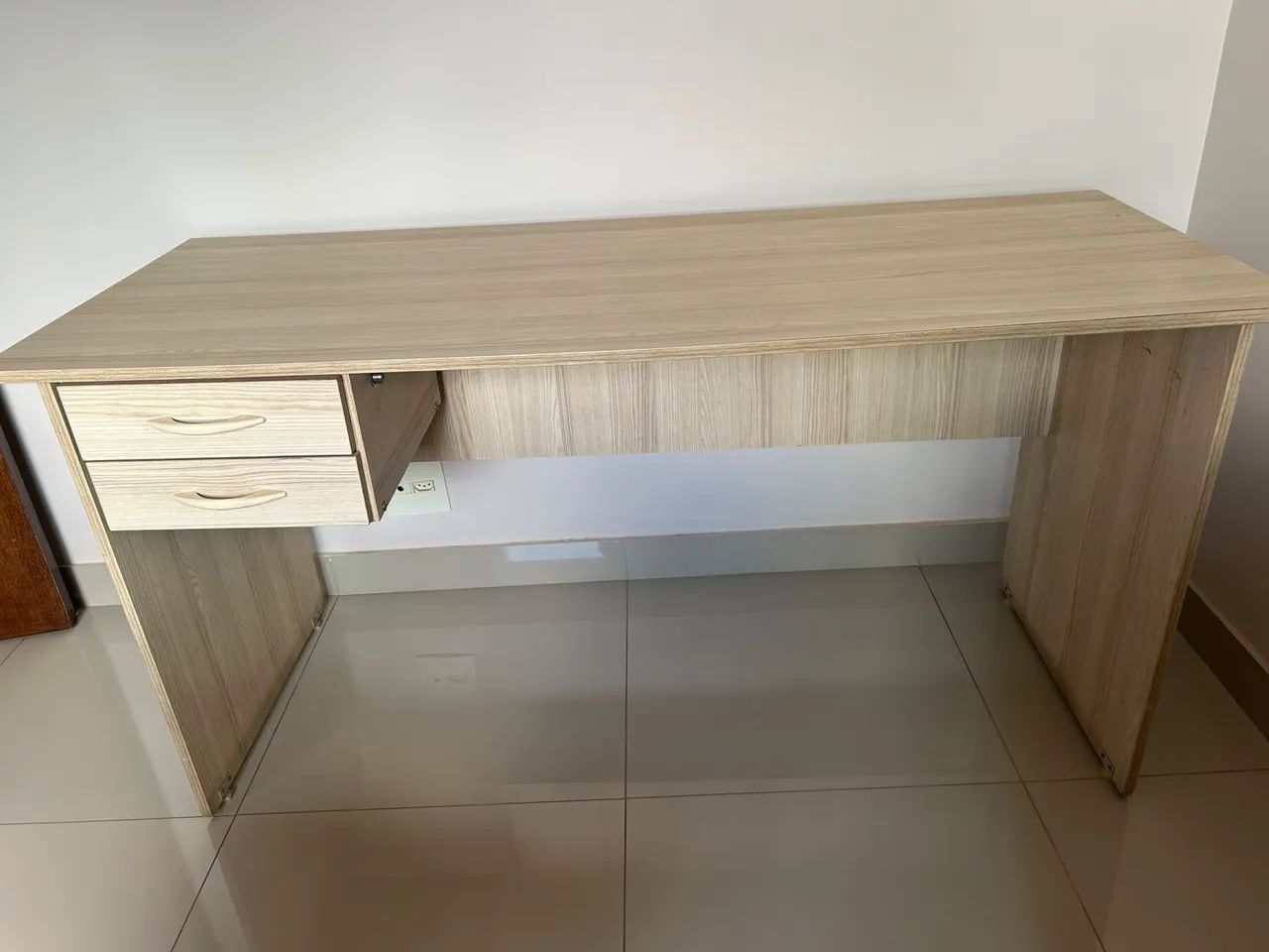 Movel Mesa Escritorio com Gaveta Madeira