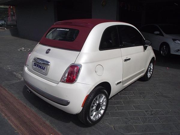 Fiat 500 Cabrio Air 1.4 Automático Conversível 13/14 Branco Cód. 7272 - Foto 6