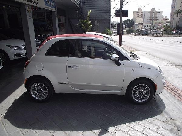 Fiat 500 Cabrio Air 1.4 Automático Conversível 13/14 Branco Cód. 7272 - Foto 4