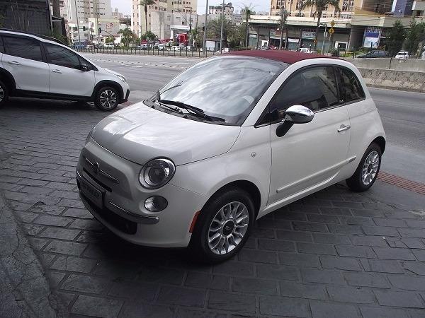 Fiat 500 Cabrio Air 1.4 Automático Conversível 13/14 Branco Cód. 7272
