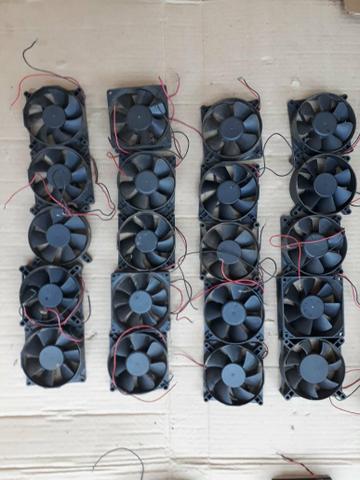 Lote 20 Fans Ventiladores Coolers Ventoinha Cpu Fonte Computadores Amplificadores Arduíno - Foto 3