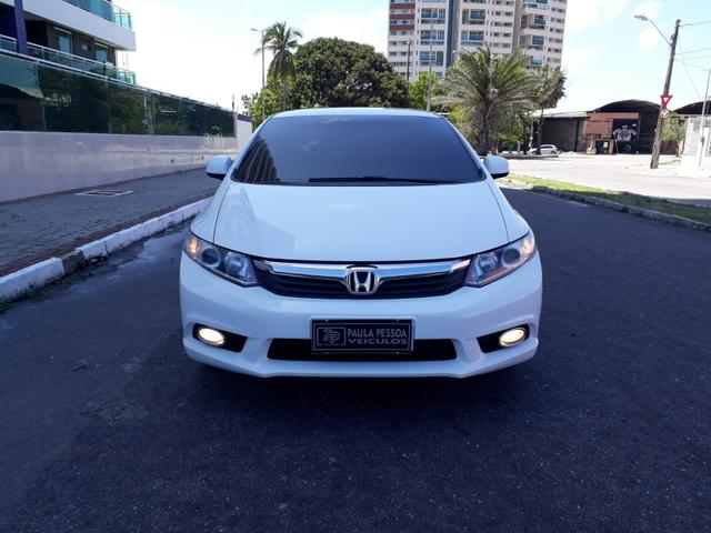 Honda Civic LXS 1.8 flex, automático, Branco, super novo - Foto 5