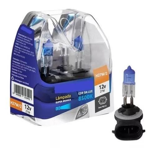 Par Lampada Super Branca H27 w/2 8500K 12V 27W