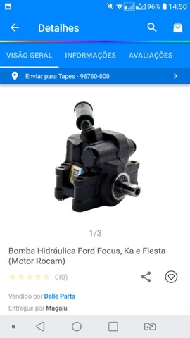 Bomba direção hidráulica nova, Ford focus, Ka e Fiesta - Foto 2