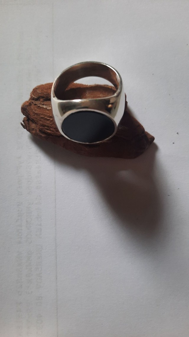 Anel oval de prata  - Foto 5