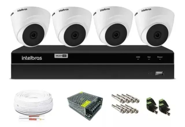 Câmeras de segurança INTELBRAS kit 4 unid. - Foto 3
